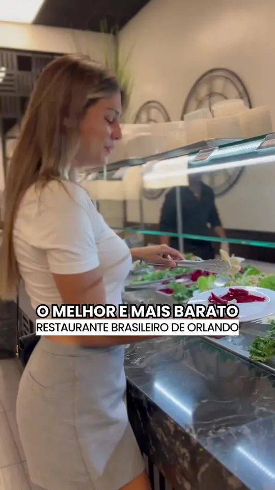 Tony's Brazilian Grill in Orlando showing review, buffet, all you can eat, video by orlandodiferente on TikTok