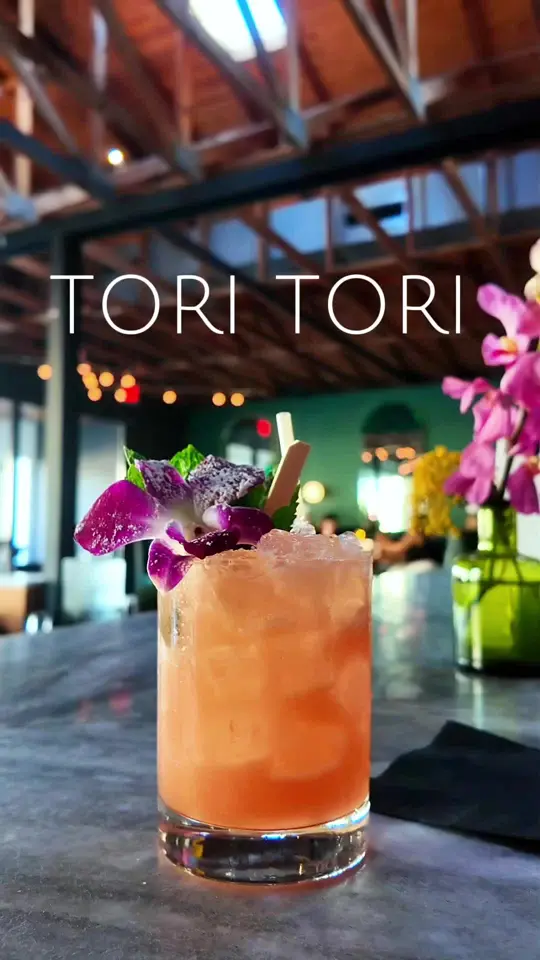 Tori Tori in Orlando showing restaurant visit, happy hour menu, video by iammiaalexis on TikTok