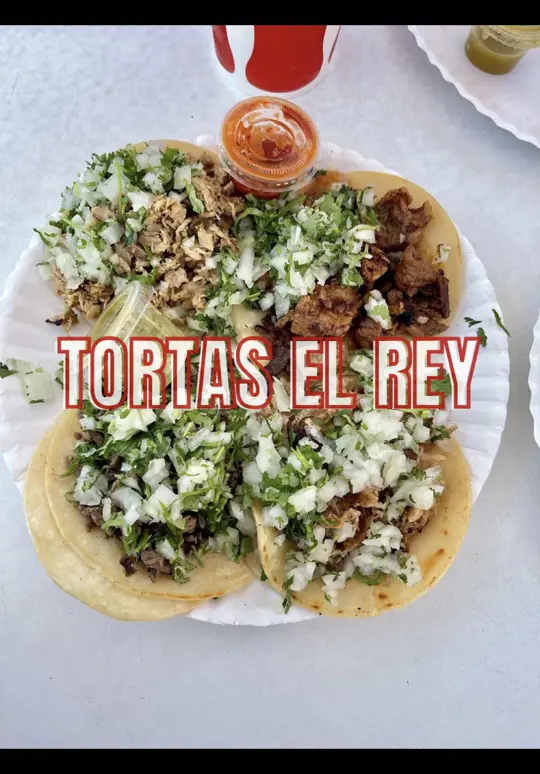 Tortas El Rey in Orlando showing food, tacos, video by tiffwanders on TikTok