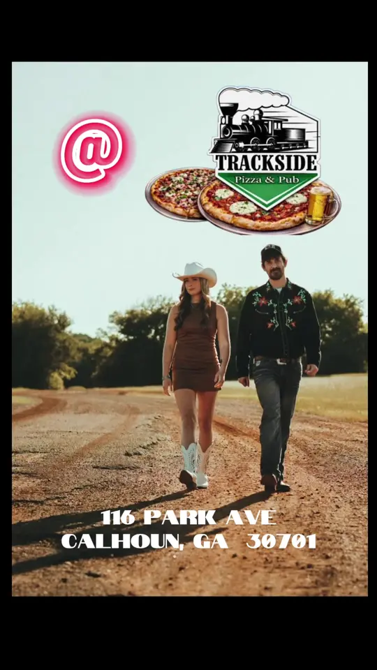 Trackside Pizza & Pub in Calhoun showing live music, visit, atmosphere, video by candace.tristan on TikTok