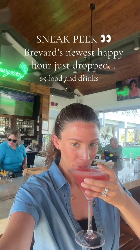 Tradewinds Bar & Grill in Kissimmee showing happy hour, menu, video by spacecoastvibeanddine on TikTok