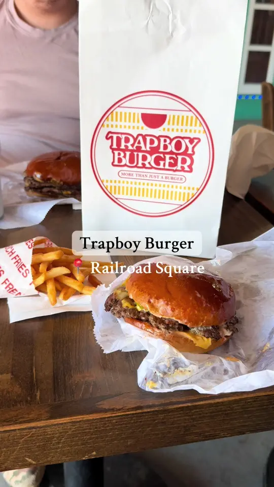 Trap Boy Burger on TikTok, video by madimunches