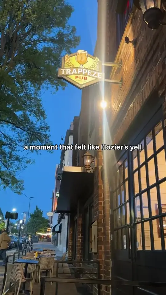 Trappeze Pub in Athens showing craft beer, pub grub, video by chewspiknik on TikTok