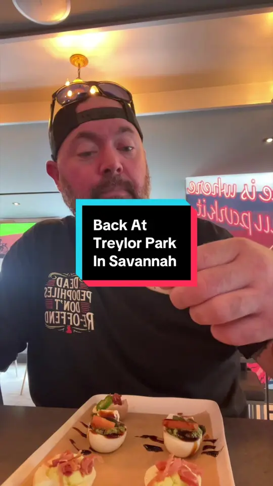 Treylor Park Double Wide Diner in Savannah showing restaurant visit, review, video by eat_with_tim on TikTok