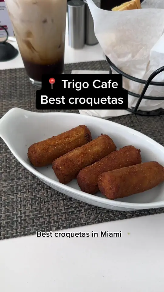  in Florida showing food, croquetas; drink, colada, video by itsmonicaperez on TikTok