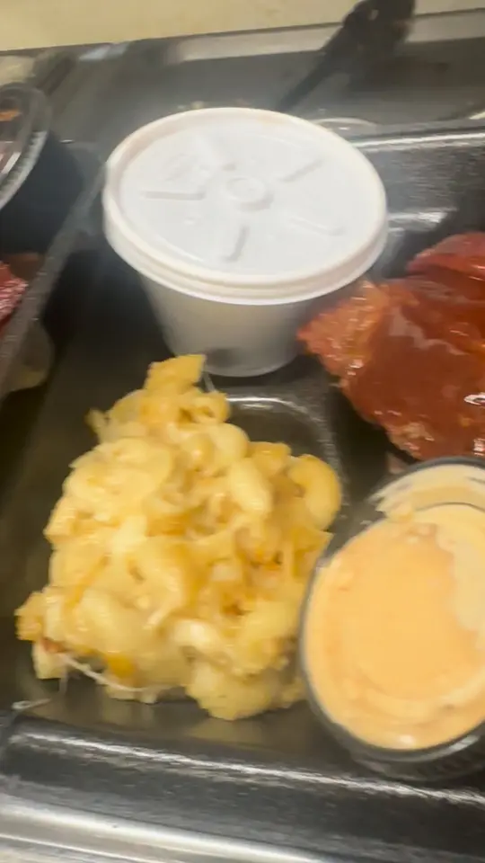 Trinity Barbecue in Dalton showing food, brisket, ribs, video by Trinity Barbecue on Facebook