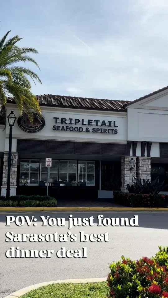 Tripletail Seafood & Spirits in Sarasota showing restaurant, lunch, dinner, seafood, dessert, video by Tripletail Seafood & Spirits on Facebook