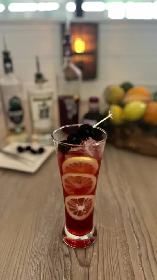 Tripletail Seafood & Spirits in Sarasota showing cocktail, siren song cocktail, video by tripletailsrq on TikTok