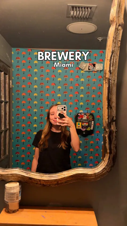 Tripping Animals Brewing Co. in Miami showing sour flight, denied at the gate hazy ipa, tequeños, choripán, asquerosito hot dog, video by fluentinfood on TikTok