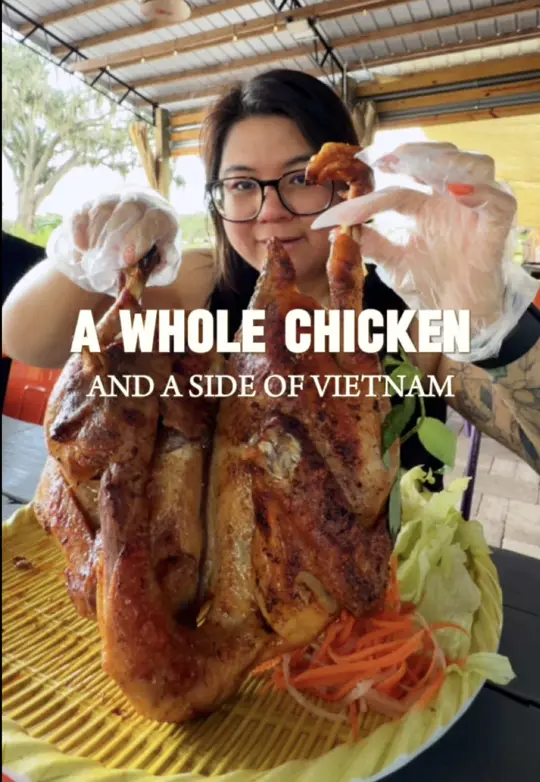 Tropical Bakery & Restaurant in Palm Springs showing food, whole free range grilled chicken, fresh sugarcane juice, snails, fresh fruits, atmosphere, video by denalovesfood on TikTok