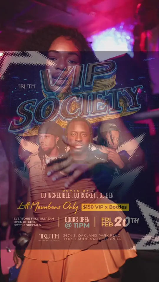 Truth Lounge And Nightclub in Fort Lauderdale showing vip section, bottle service, nightclub atmosphere, video by truthloungenightclub on TikTok