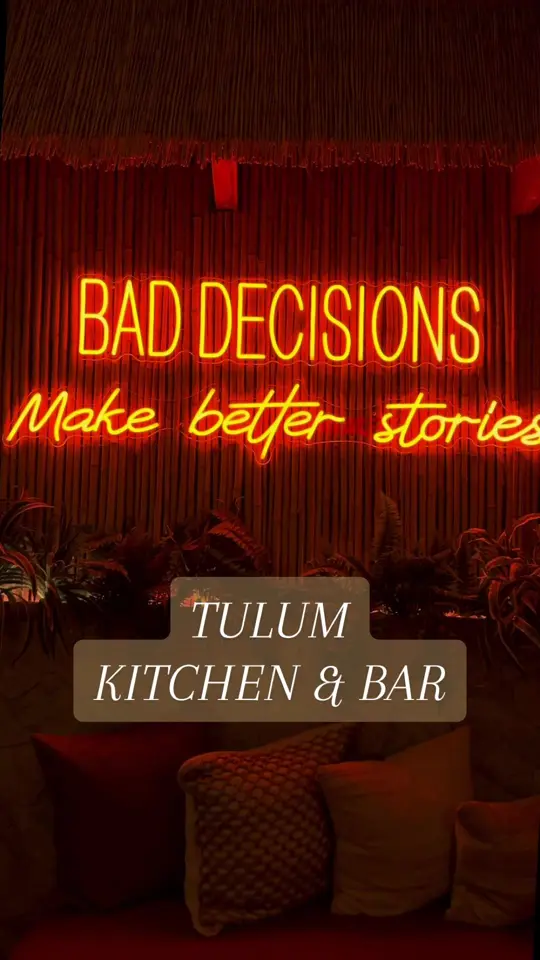 Tulum Kitchen and Bar in Atlanta showing visit, restaurant ambiance, live entertainment, lamb chops, lobster tail, video by hungryhomegirl on TikTok