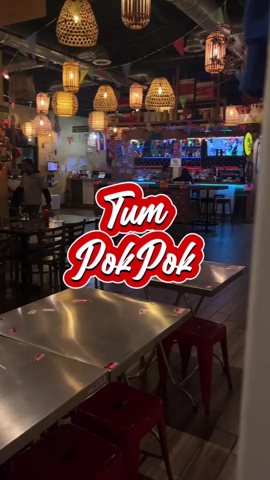 Tum Pok Pok in Chamblee showing authentic thai cuisine, restaurant visit, video by callmecandace.tv on TikTok