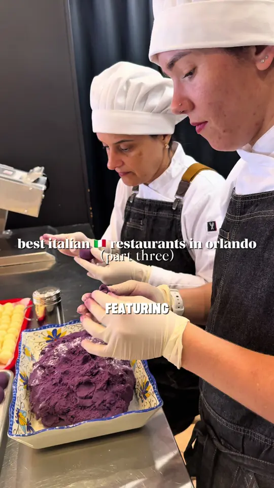 Turci Pasta in Orlando showing restaurant, turci pasta, handmade pasta, italian dishes, tiramisu, limoncello cake, video by tastychomps on TikTok