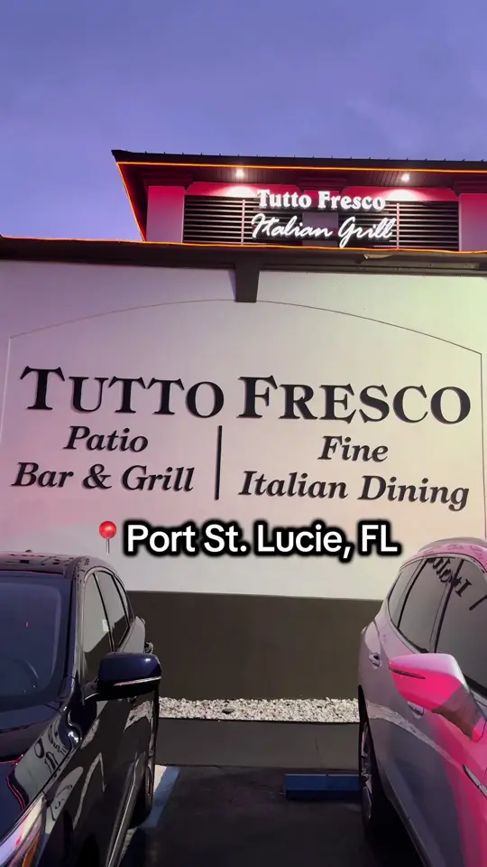 Tutto Fresco Restaurant in Port St. Lucie showing italian food, fresh pasta, date night, atmosphere, restaurant visit, video by livinginportsaintlucie on TikTok