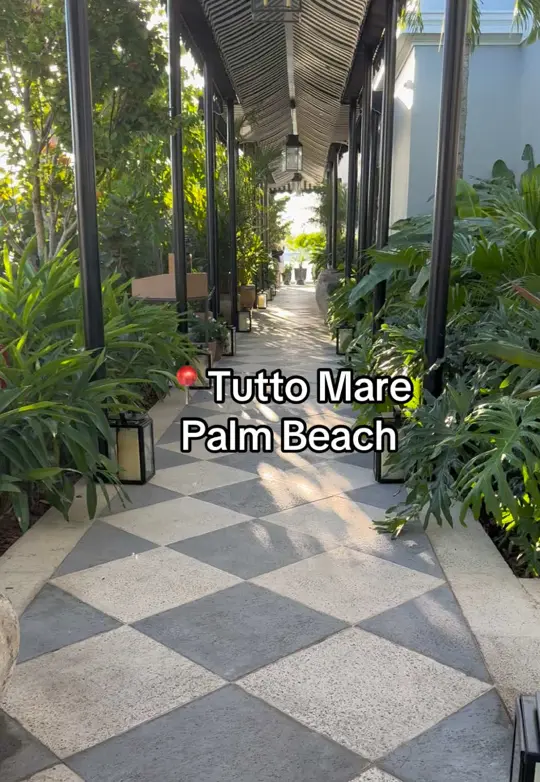 Tutto Mare Palm Beach in Palm Beach showing review, coastal italian luxury, fresh seafood, perfectly cooked pasta, elevated but still comforting dishes, treat-yourself kind of place, video by comewithmemomof3 on TikTok