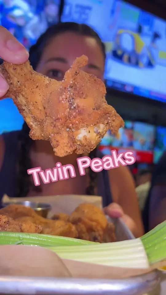 Twin Peaks - Orlando in Orlando showing wings, steak, video by eatingthrulifehappy on TikTok