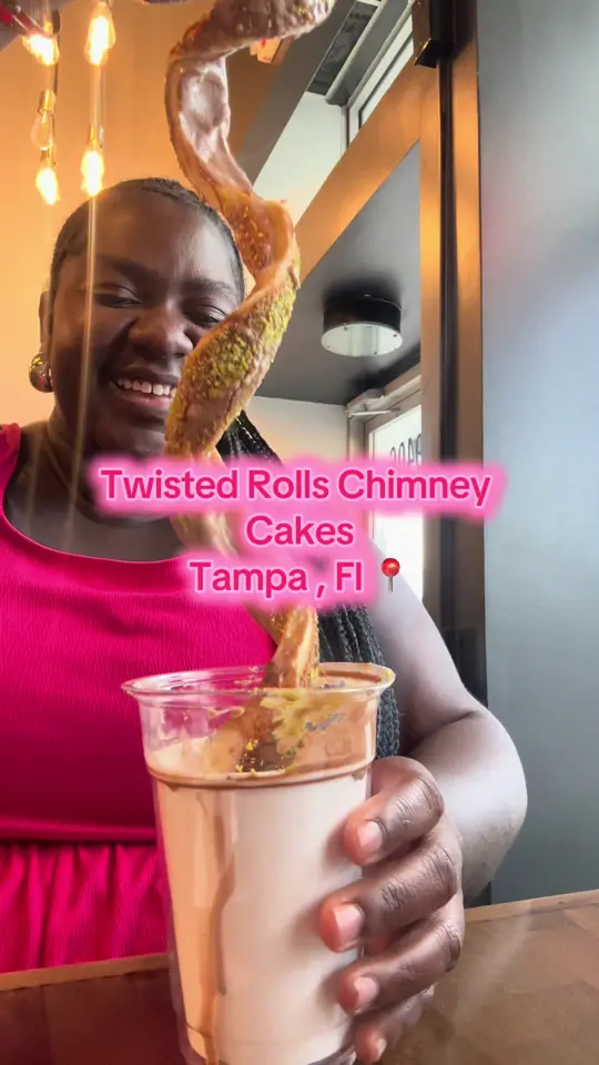 Twisted Rolls Chimney Cakes in Tampa showing dessert, chimney cake, ice cream, video by thealiciafelix on TikTok
