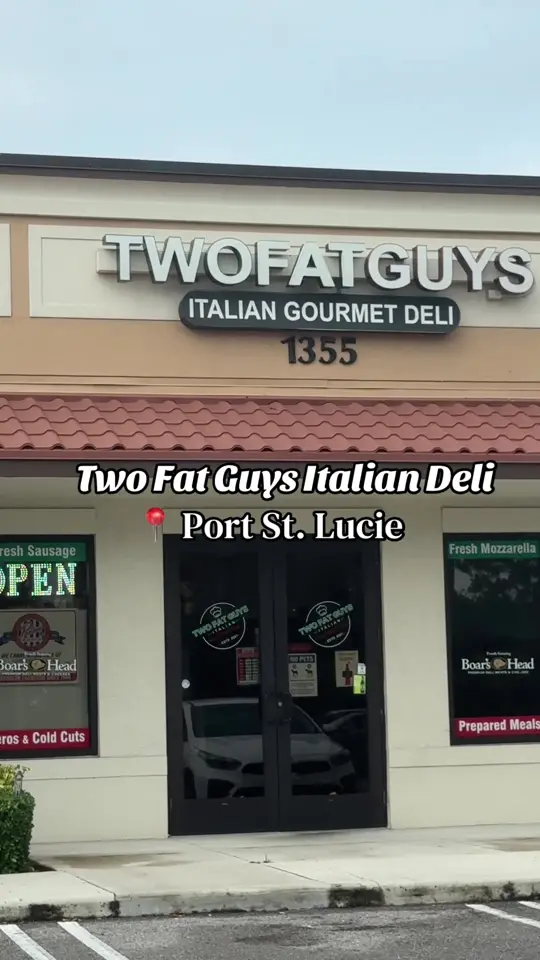 Two Fat Guys Subs & Catering in Riviera Beach showing review, visit, sandwich options, video by josjusttries on TikTok