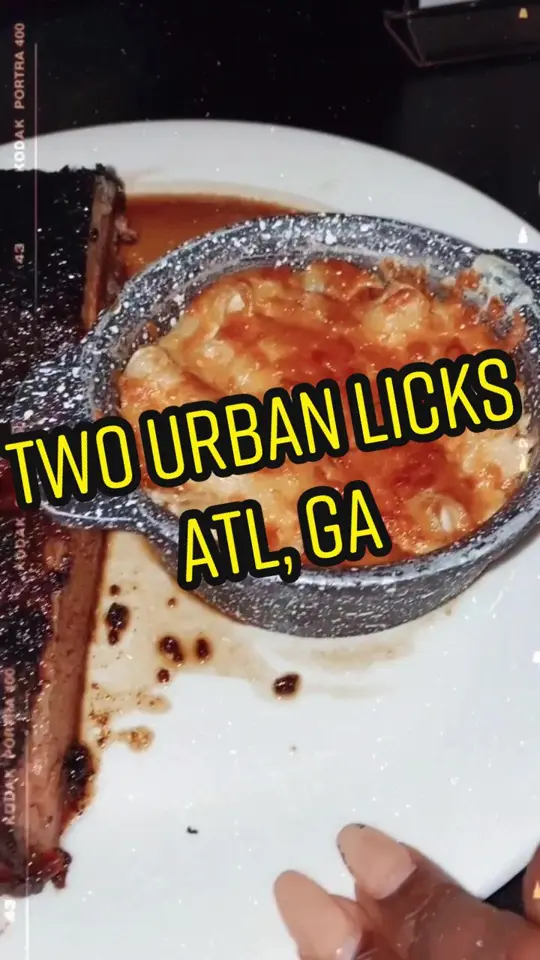 TWO urban licks in Atlanta showing restaurant visit, birthday celebration, food review, video by naechenina on TikTok