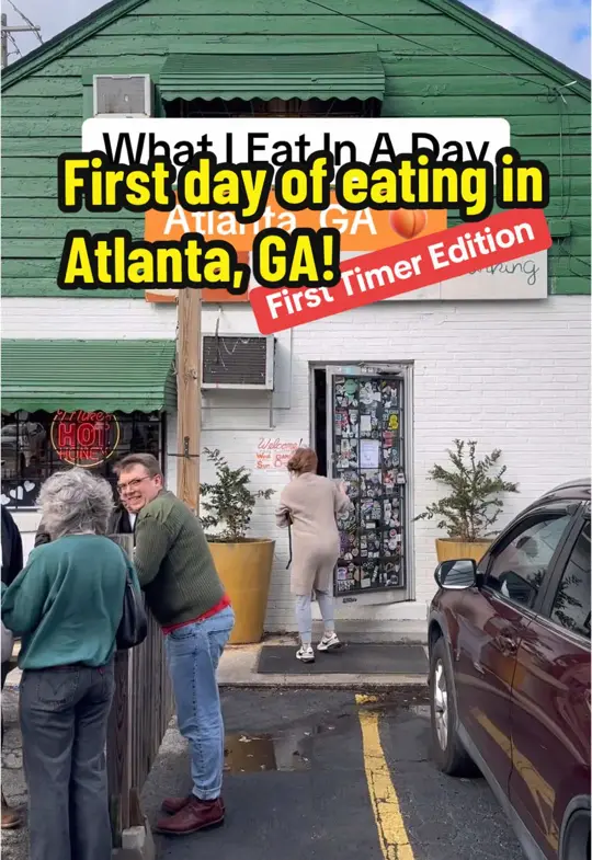 TWO urban licks in Atlanta showing fried chicken biscuit gravy, burrito, southern comfort restaurant, video by snackeatingsnacks on TikTok