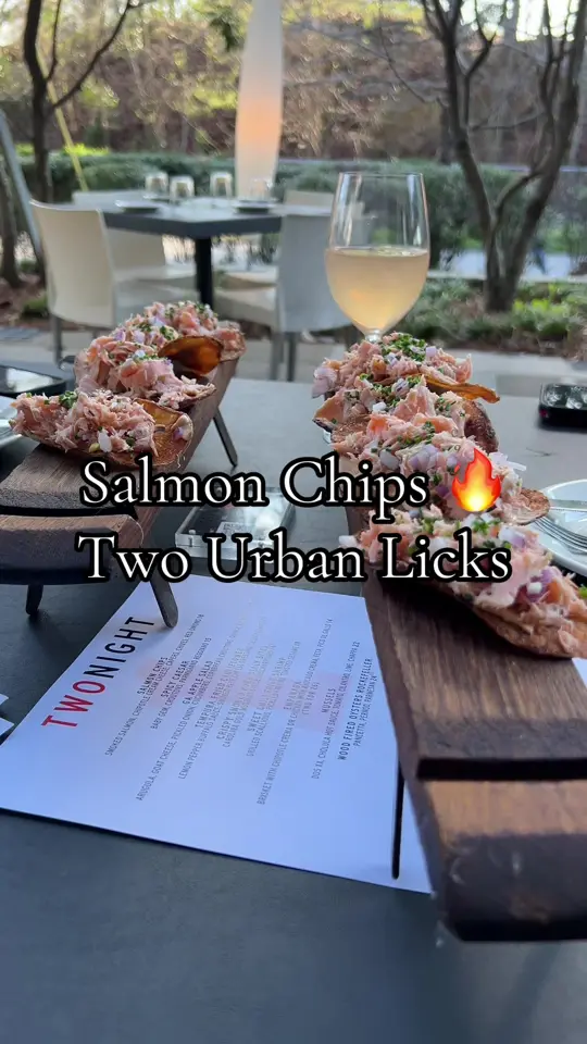 TWO urban licks in Atlanta showing food, salmon chips, video by asop02025 on TikTok