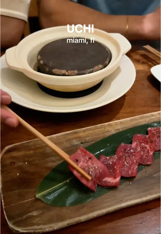 Uchi Miami in Miami showing sushi, video by meggyeatz on TikTok