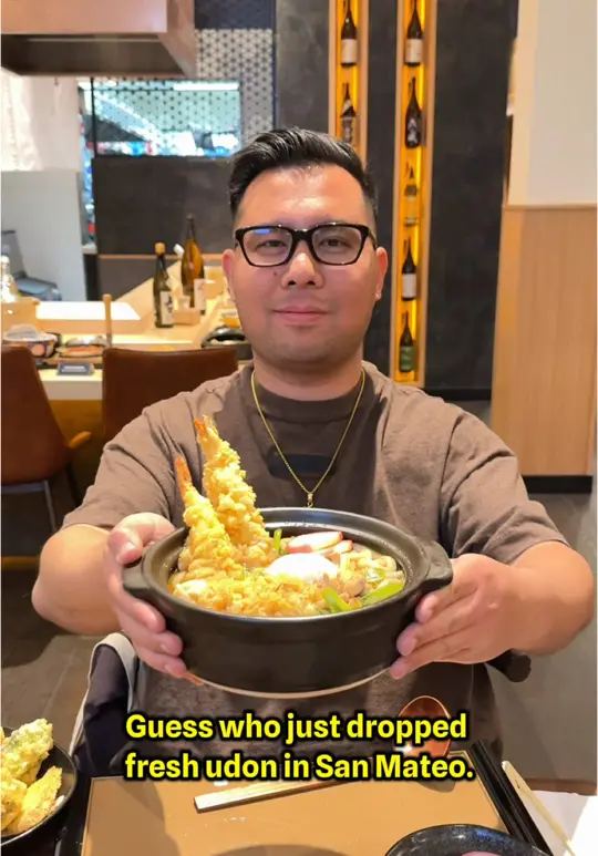 UDON in Aventura showing restaurant visit, udon noodles, nabeyaki, soup, handmade food, video by yayarea.foodieofficial on TikTok