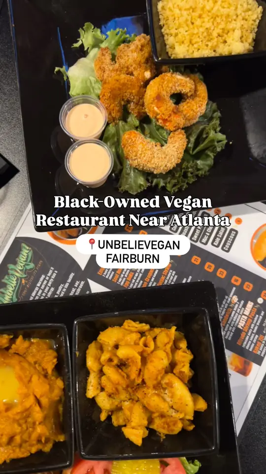 Unbelievegan in Fairburn showing food, globally inspired dishes, loaded philly, video by ATL Airport District on Facebook
