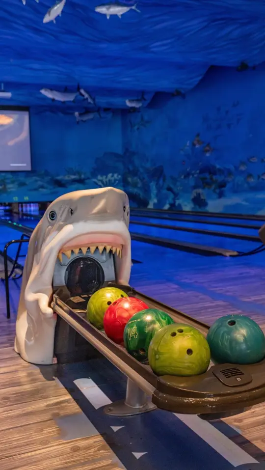 Uncle Buck's Fish Bowl and Grill in Destin showing food, bowling, atmosphere, video by Destin Commons on Facebook