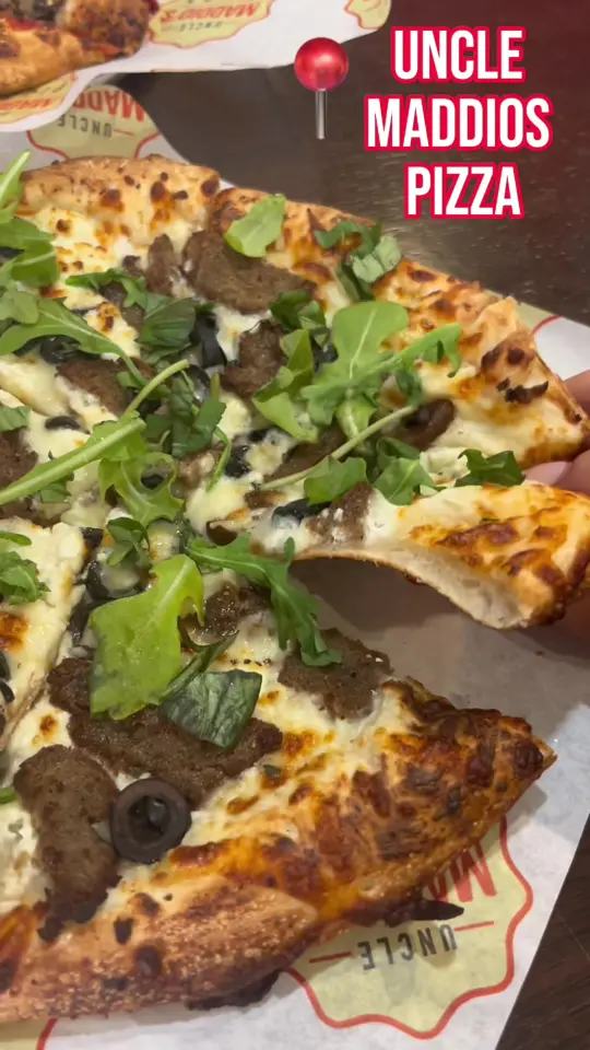 Uncle Maddio's Pizza Joint in Tallahassee showing pizza, review, visit, video by zupp.fsu on TikTok