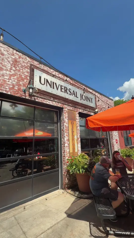 Universal Joint Clayton in Clayton showing tacos, brisket dip sandwich, kids menu, video by mountainsandmain on TikTok