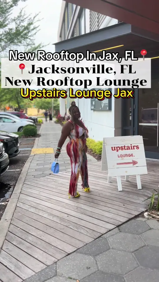 Upstairs Lounge in Jacksonville showing review, visit, atmosphere, video by momnursefashionista on TikTok