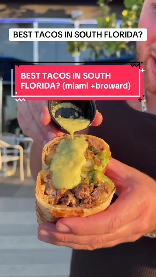 Uptown 66 in Miami showing tacos, burritos, video by mikeiseating on TikTok