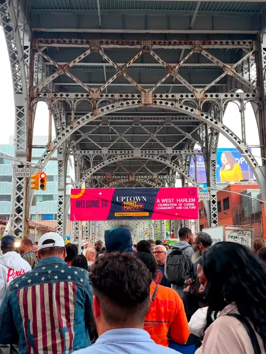 Uptown Bar & Grill in Spring Hill showing night market, local food vendors, live music, west harlem event, video by nycplugged on TikTok