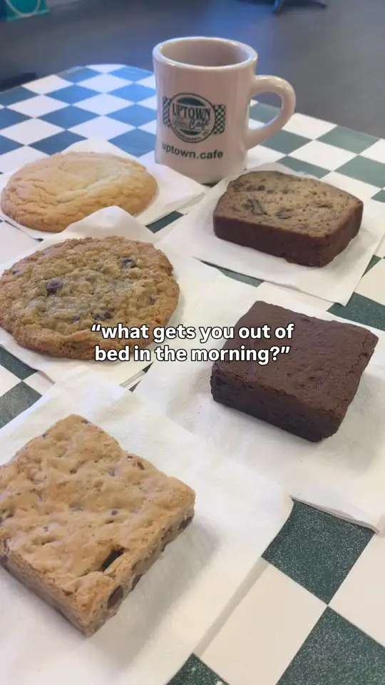 Uptown Cafe And Catering in Tallahassee showing food, cookies, congo bars, brownies, banana bread, video by Uptown Cafe and Catering on Facebook