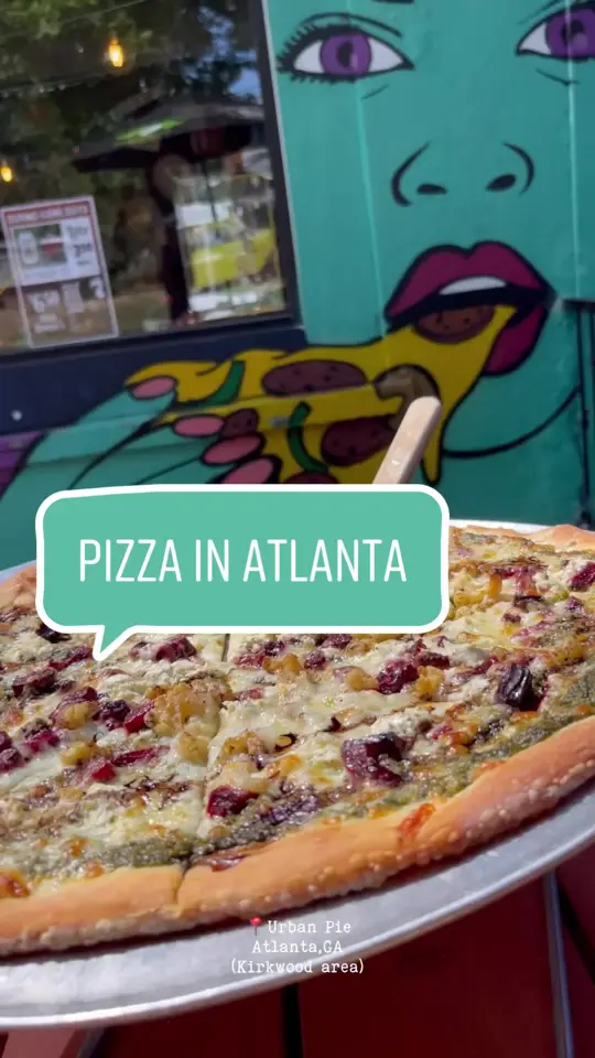 Urban Pie in Atlanta showing pizza, visit, video by kiwithebeauty on TikTok
