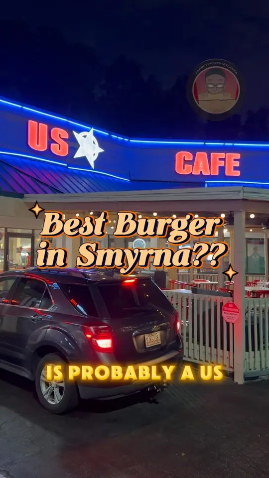US Cafe in Smyrna showing review, burger, milkshake, strawberry milkshake, onion rings, wings, jalapeño poppers, video by Jarrett Milton on Facebook