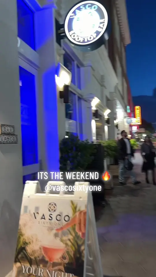 Vasco Sixty-One in Lakeland showing drinks, weekend atmosphere, video by vasco61rooftopbar on TikTok
