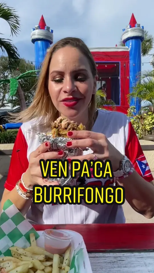 Venpaca Cafe in Titusville showing food, burrifongo, video by explorewithfunkybacalao on TikTok