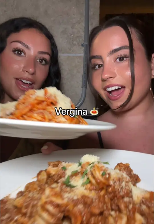 Vergina in Naples showing review, pasta, chicken parm, video by nissandmeggeats on TikTok