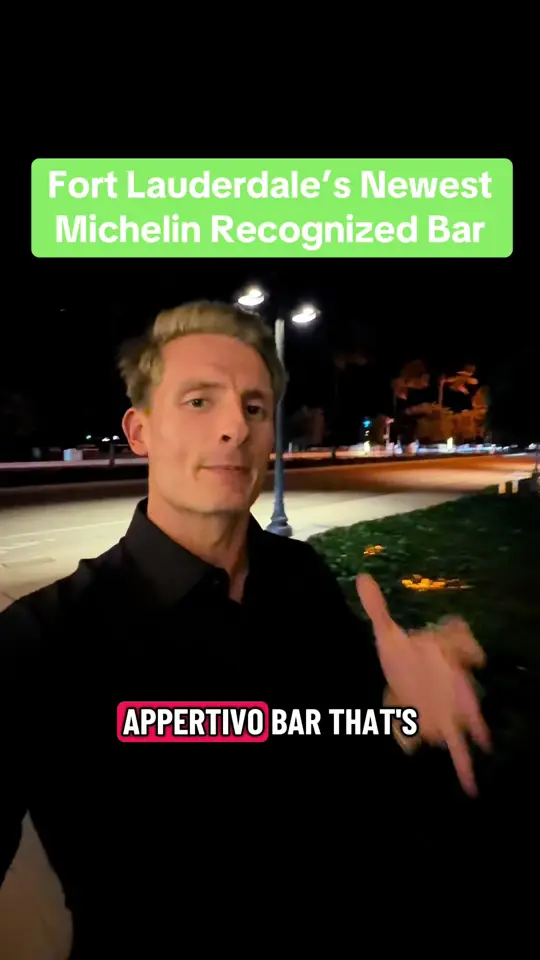 ViceVersa Miami in Miami showing aperitivo bar, michelin recognized bar, venue visit, video by theqb11 on TikTok