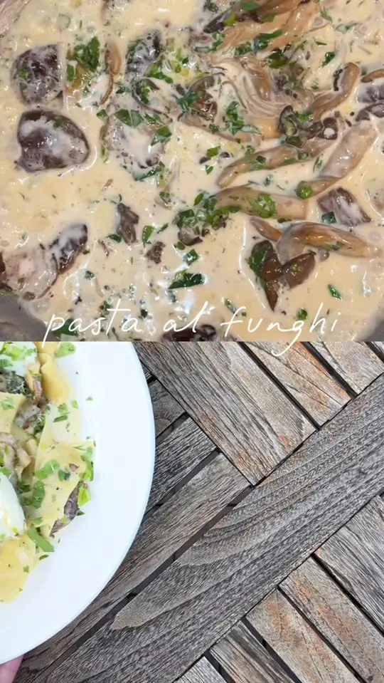 Vinny's on Windward in Alpharetta showing restaurant visit, pasta, pasta al funghi, pasta aragosta, video by Vinnys on Windward on Facebook