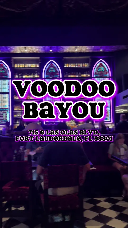 Voodoo Bayou in Fort Lauderdale showing review, visit, video by sk8natethefoodie on TikTok