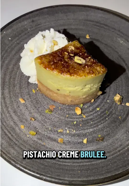 Vybe Distilled & Decanted in Fort Myers showing food, 3 course meal, salad, hearts of palm, video by whatsupftmyers on TikTok