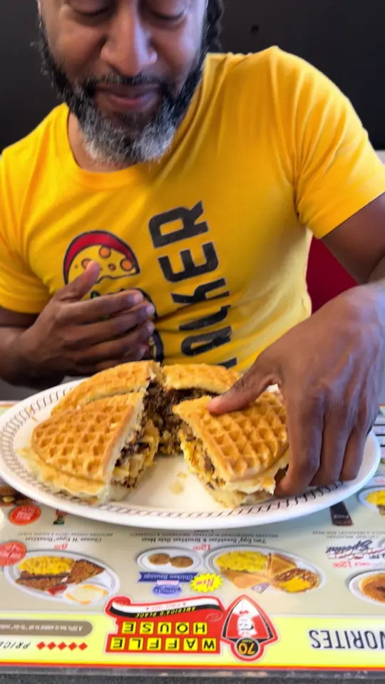 Waffle House in Middleburg showing visit, breakfast, video by therealfoodstalker on TikTok