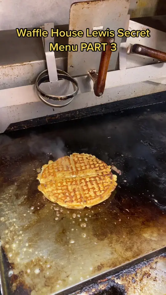 Waffle House in Thomson showing food, waffle house secret menu, video by ponderinginparadise on TikTok