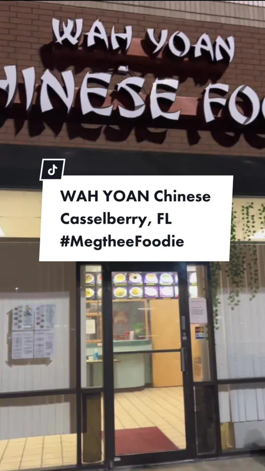Wah Yoan Chinese Food in Casselberry showing chinese food, video by megtheefoodie on TikTok