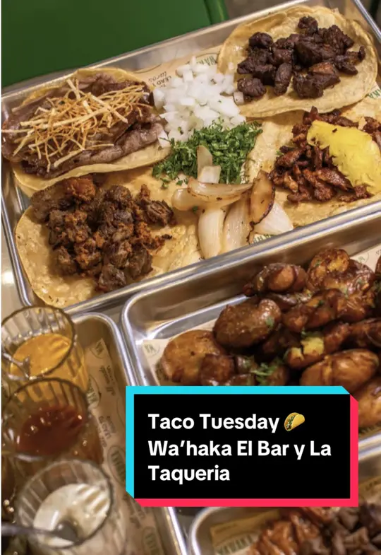 Wahaka El Bar y La Taqueria in Dunwoody showing oaxacan food, tacos, video by kat.eats on TikTok