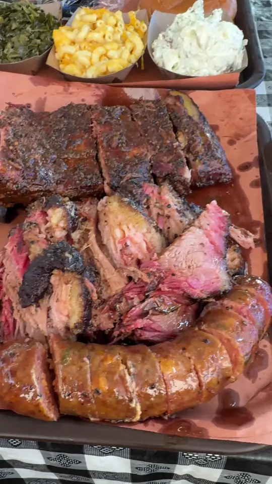 Wardlaw's Lucky Eye Q in LaFayette showing restaurant visit, barbecue, video by jayfneats on TikTok